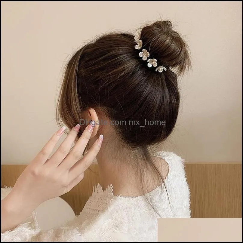 Pearl Hairpin Hair Accessories For Women Metal Simple Statement Jewelry Crystal Rhinestone Gifts