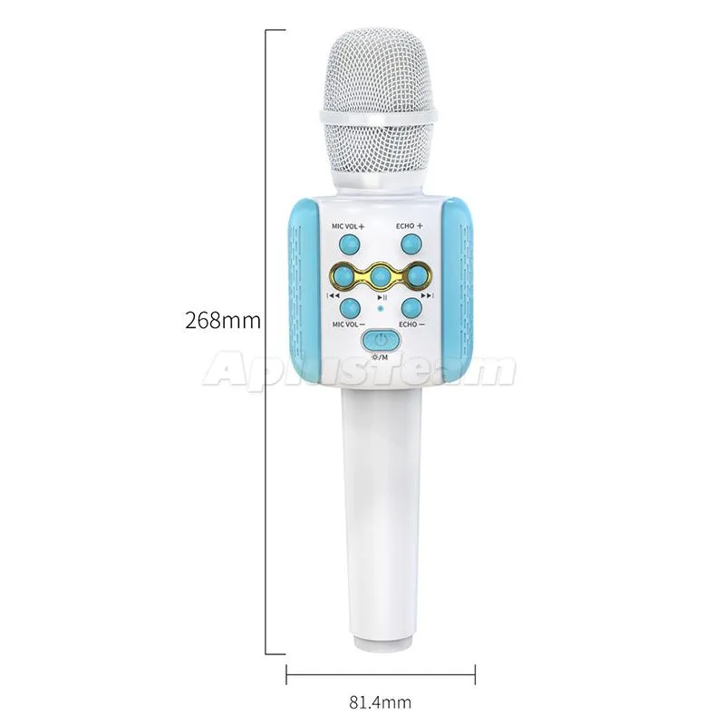 Trådlös Bluetooth Karaoke Mikrofonhögtalare L858 Handheld KTV-spelare MIC PARTY Intelligent bullerreduktion Tvåvägsanslutning