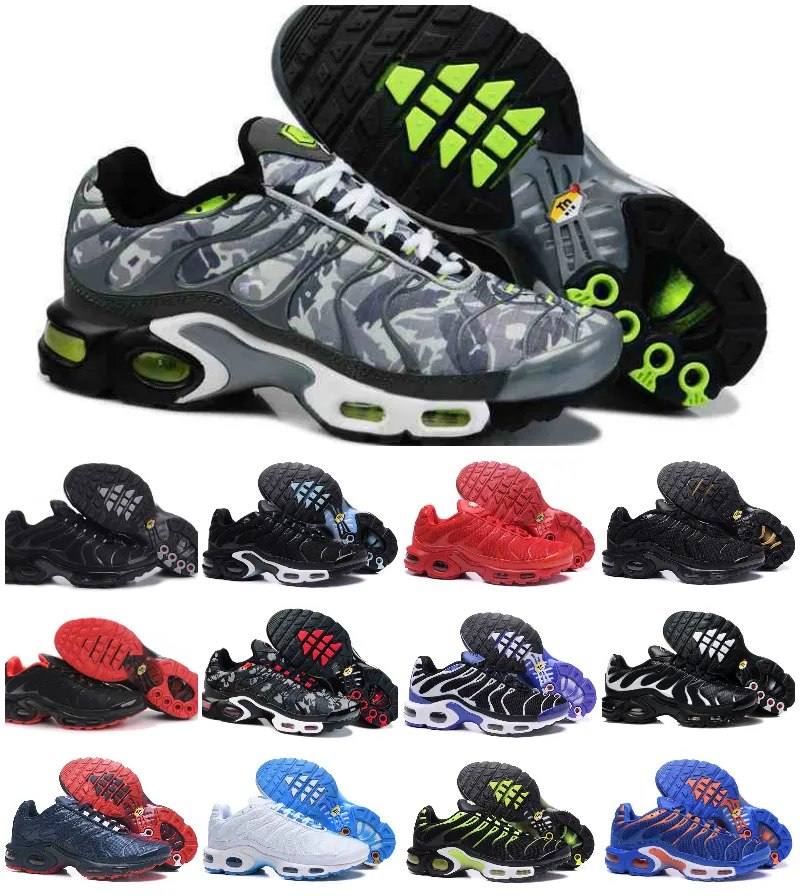 Klassische Herren Tn Ultra Laufschuhe Triple Black White Yellow Pink Gradient Red Camo Violet Dust Flat Pewter TNs Plus Airs Requin Designer Sporttrainer Sneakers