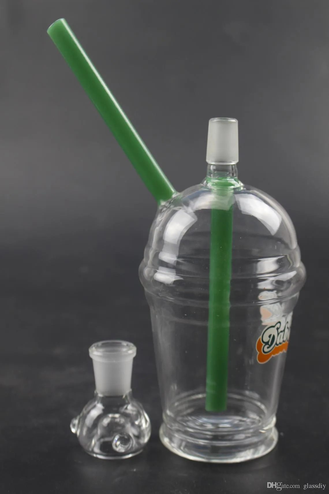 Wholesale Starbucks Glass Bong With Quartz Banger 14mm/18mm Male Size