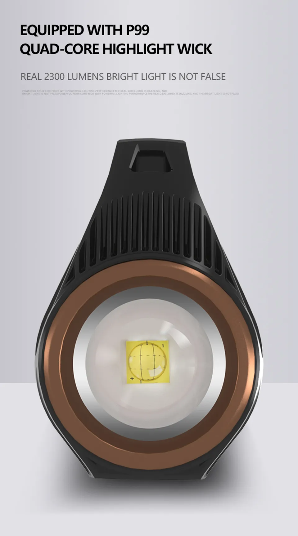 XHP90.2 9 Kern Superhelle LED Wiederaufladbarer Zoom