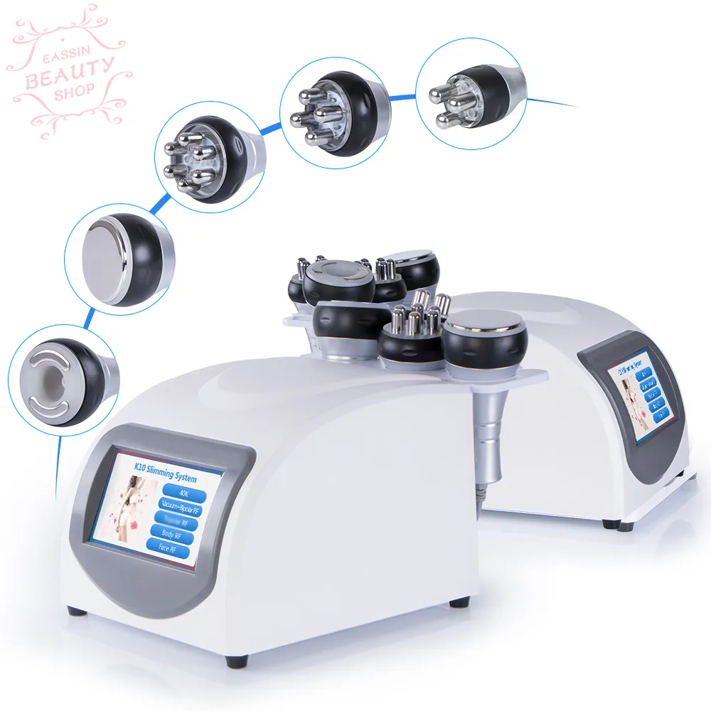 Laser 40K Ultrasonic Cavitation Vacuum Machine VacuumBipolar RF Strumento di bellezza dimagrante 6in1