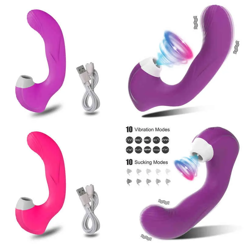 NXY Vibrators Vibrador Potente de Succin Cltoris Para Mujer Consolador Expoardor Vaco Juguetes Sexuales Adults 220110