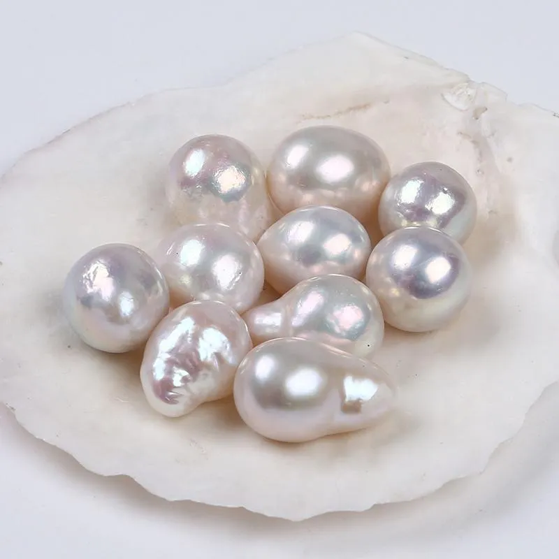 Other Wholesale 11-12mm B/A// Natural White Freshwater Edison Shape Loose Pearls For Jewelry Making
