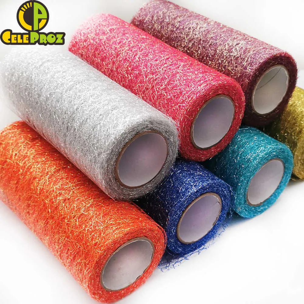 15 cm 10 yards tule roll organza stof lint tutu rok bruiloft boeket stoel sjerp tafel runner verjaardag partij decoratie 9,2m y0827