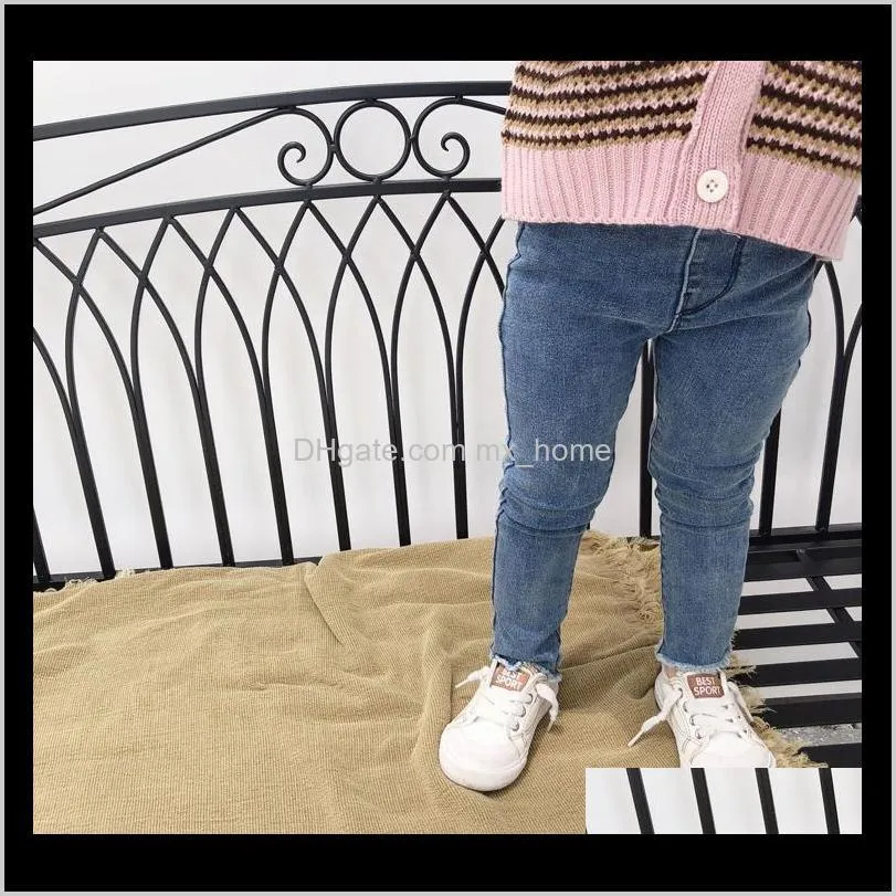 2021 new spring child girl baby ny jeans for children girls clothes casual sports pants hxwz