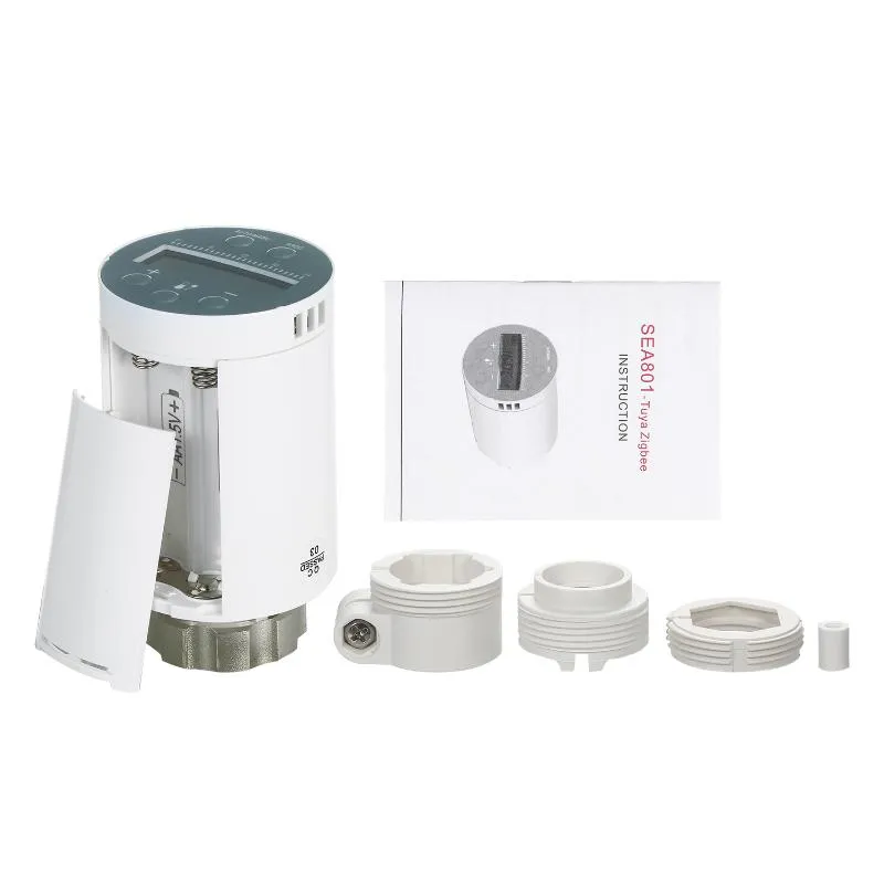 Zigbee Valvula Termostatica Programable Termostato Inteligente Con