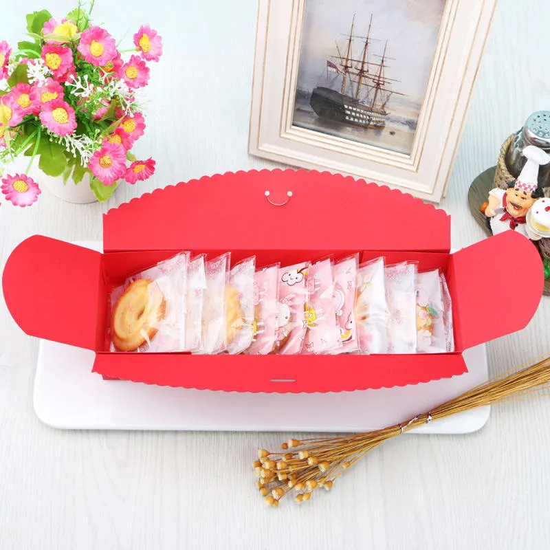 Kraft Biscuit Candy Box Cake Packaging Box Wedding Party Cupcake Storage Holder Events Favor Gift YQ00823