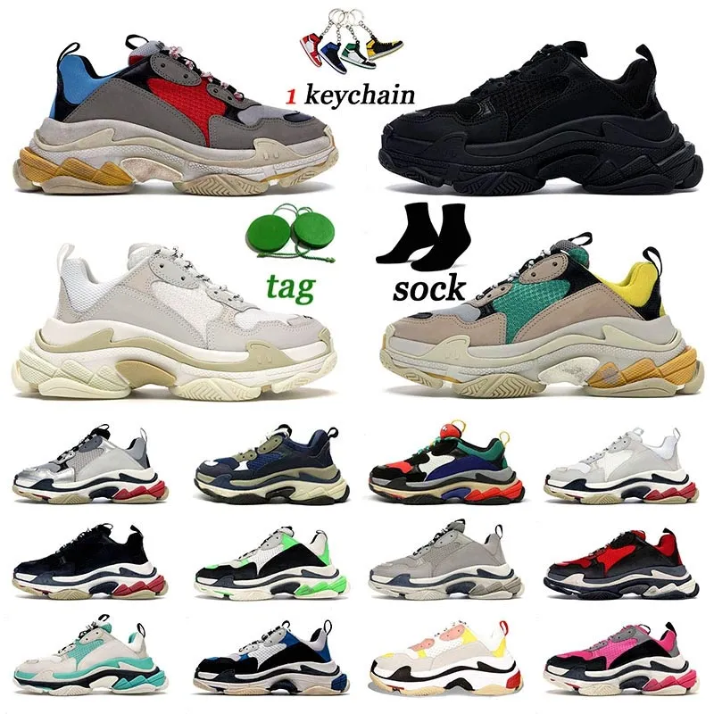 Ayakkabı Balenciaga Balencaiga Balenciagas Paris Triple S Designer Shoes Luxury Platform Sports Sneakers For Men Women Oversized Black Red Bottoms Vintage Boots Tennis Trainers