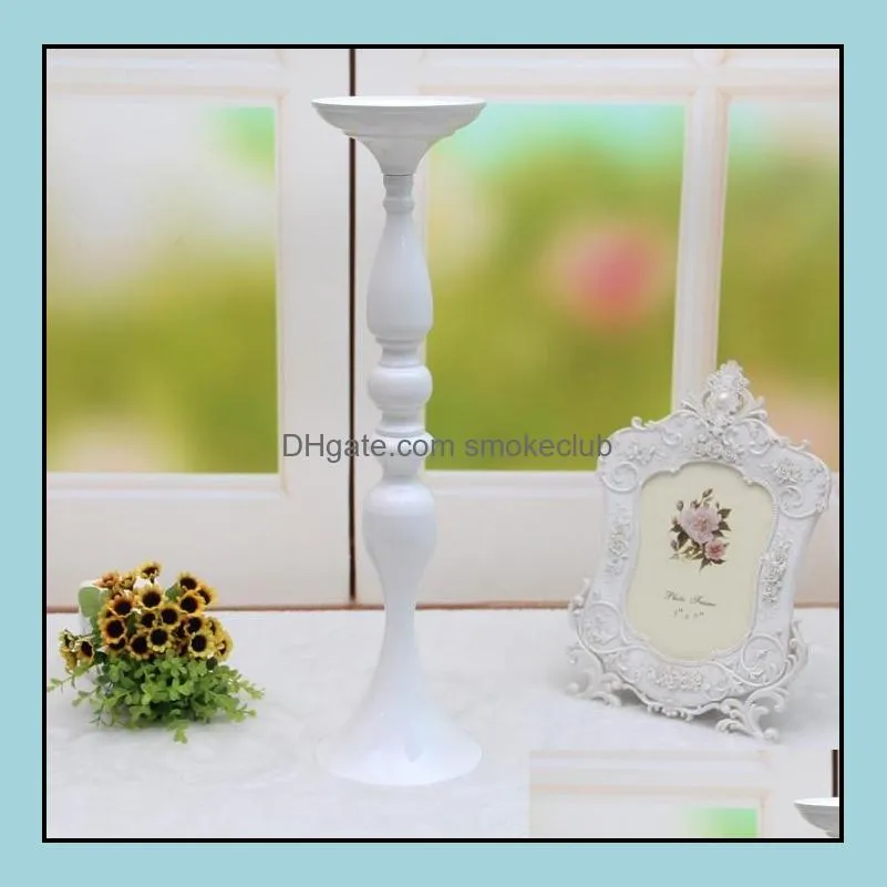 Silver Candelabra Candlestick Holder Wedding Party Iron Candlestick Household Table Ornaments White Silver Color Furnishings Multi
