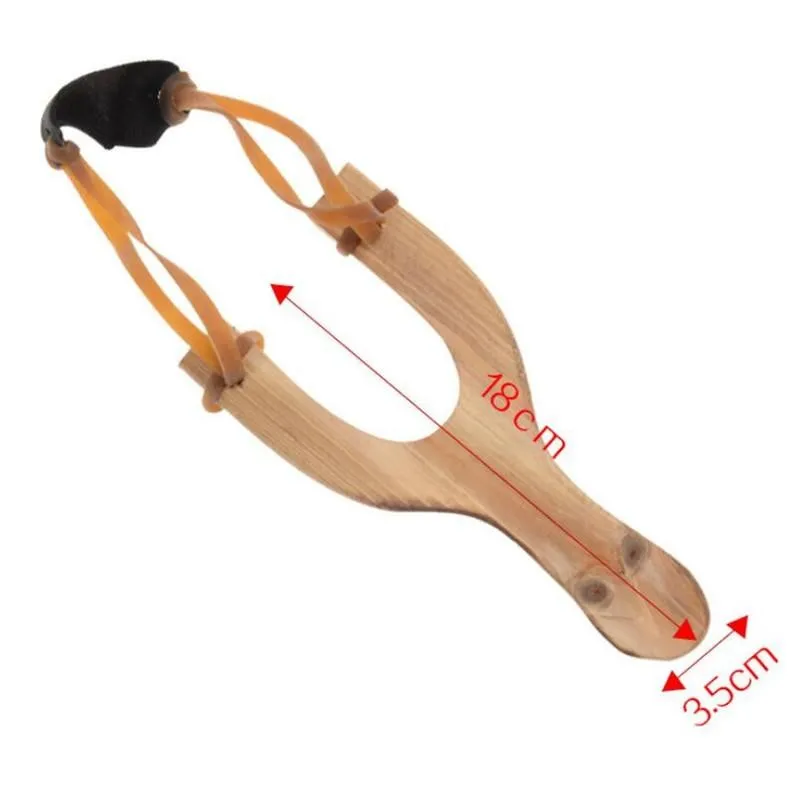 Fidget Toys Wooden Material Slingshot Rubber String Fun Traditional Kids Outdoors catapult Interesting Hunting Props Toys 0322