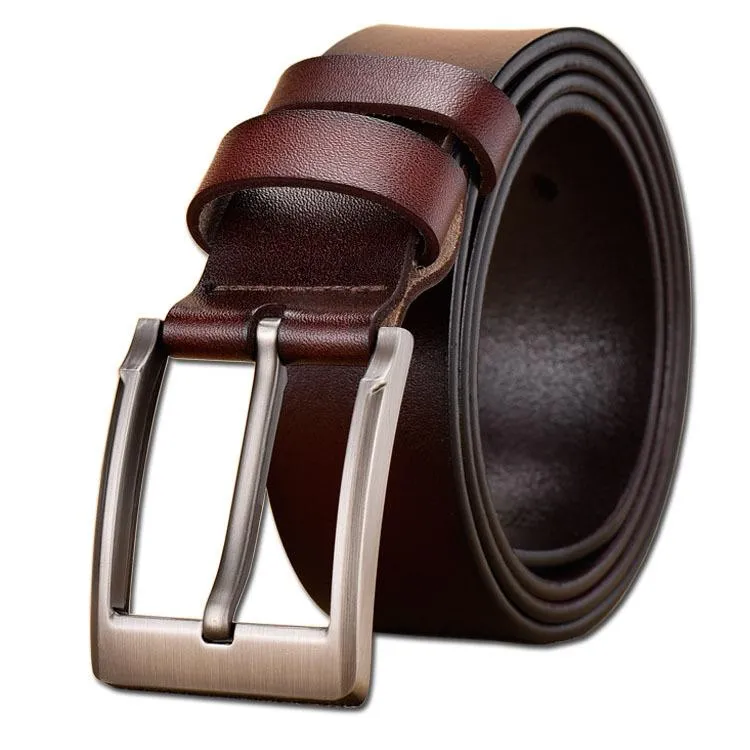 Belts Simple Classical Style Leisure Men's Belt Fashion Genuine Leather Male Buckle Waist Bandwidth Luxury M005