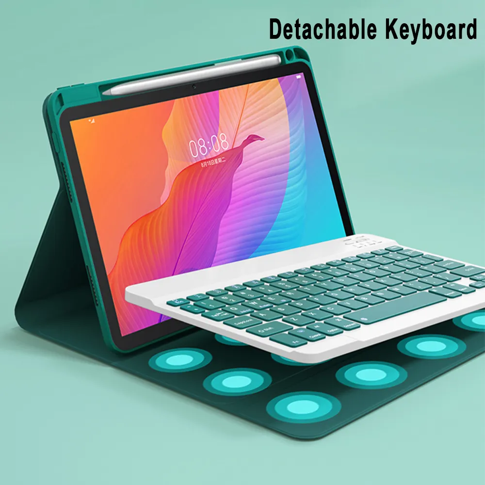 Корпус с клавиатурой для Huawei MatePad 11 T10S T10 S 10.4 Pro 10,8 м6 Обложка съемной русской испанской корейской клавиатуры