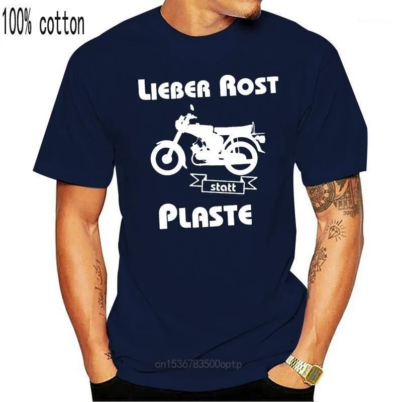 Erkek T-Shirt T-Shirt im Osten Geht Die Sonne Auf - RT 125 Mopedjungs Simson MZ Oldtimer Mopedfor Erkekler 2021 Kısa Kollu Pamuk Casual