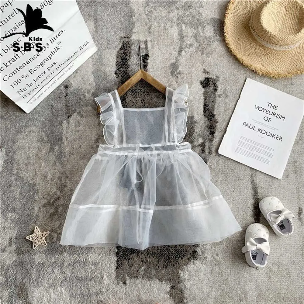 Flickor 'Lace Overaller Lolita Dress Suit Children's Princess Dress 2020 Spring and Autumn Baby Floral Långärmad Prinsessans klänning Q0716