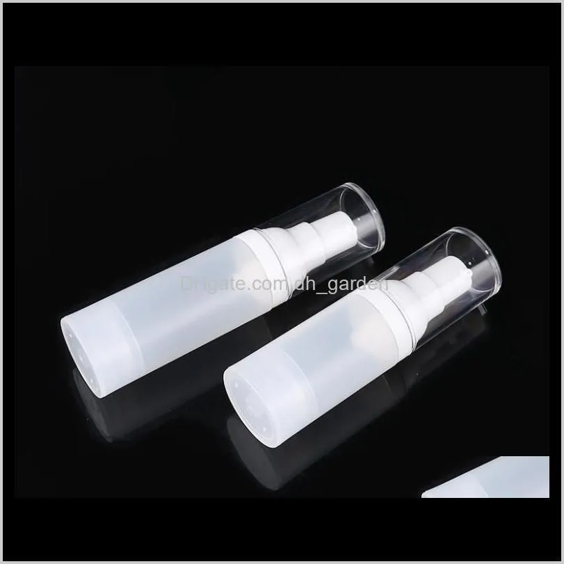 15ml 30ml 50ml clear frosted empty cosmetic airless bottle portable refillable pump lotion bottles for travel sn1280