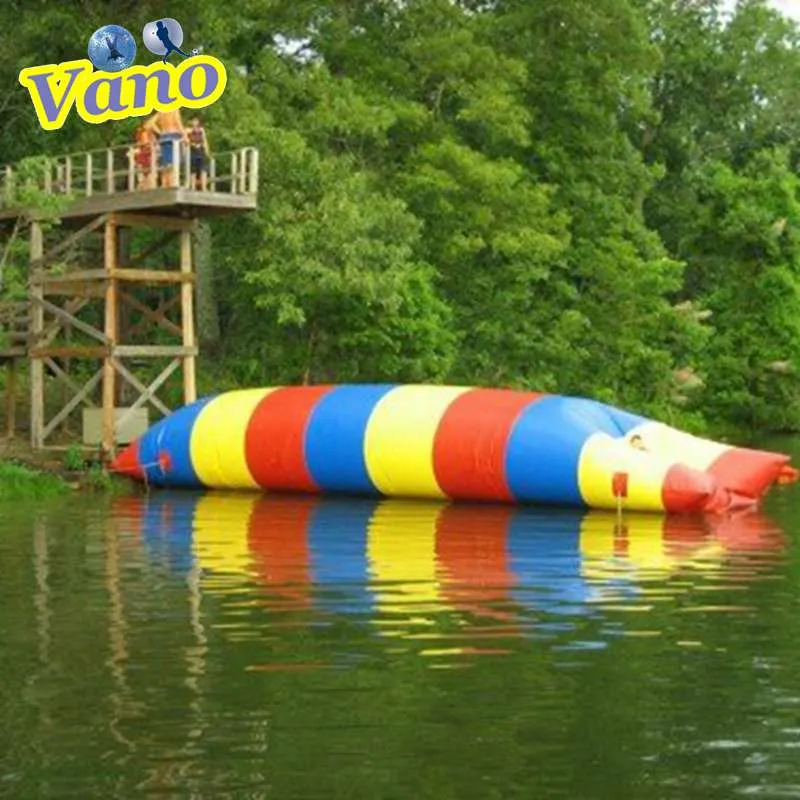 Water Blob Jumping Oreiller Aqua Air Bag Jumper Gonflable Trampoline Fun Extreme Adventure Summer Amusement Game 5m 6m 8m 10m