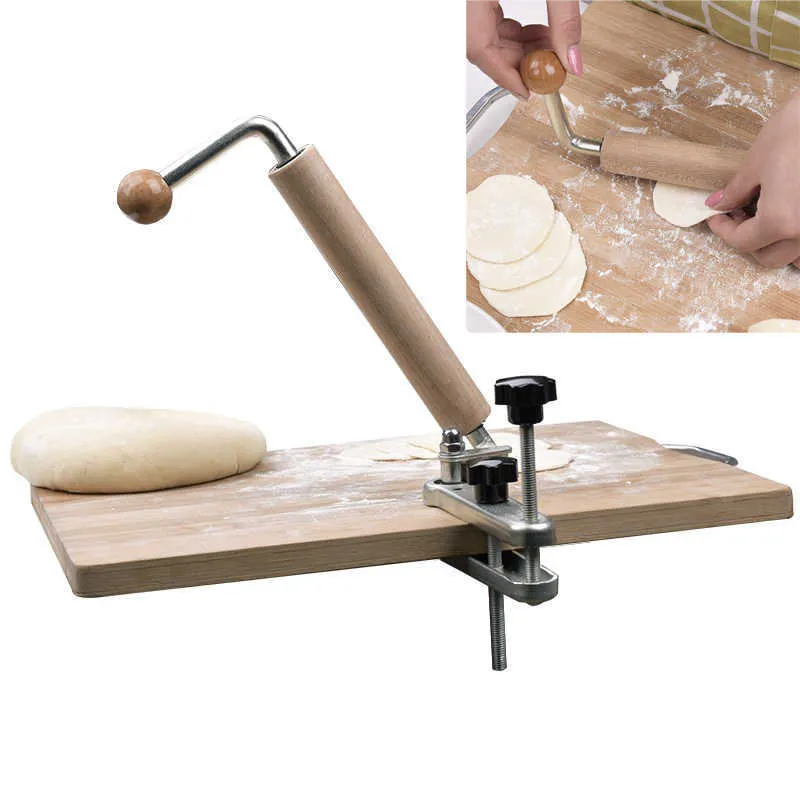 Скалка для пельменей Kitichen Кулинария Выпечка Помадная паста Инструмент для пиццы Ролик для теста для торта Dumpling Skin Maker 211008