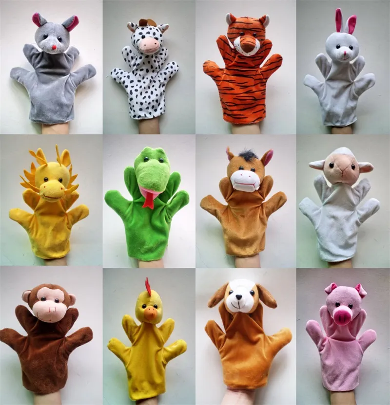 12 Unids/Lote De Marionetas De Mano Divertidas Para Niños, Marionetas De  Mano De Felpa A