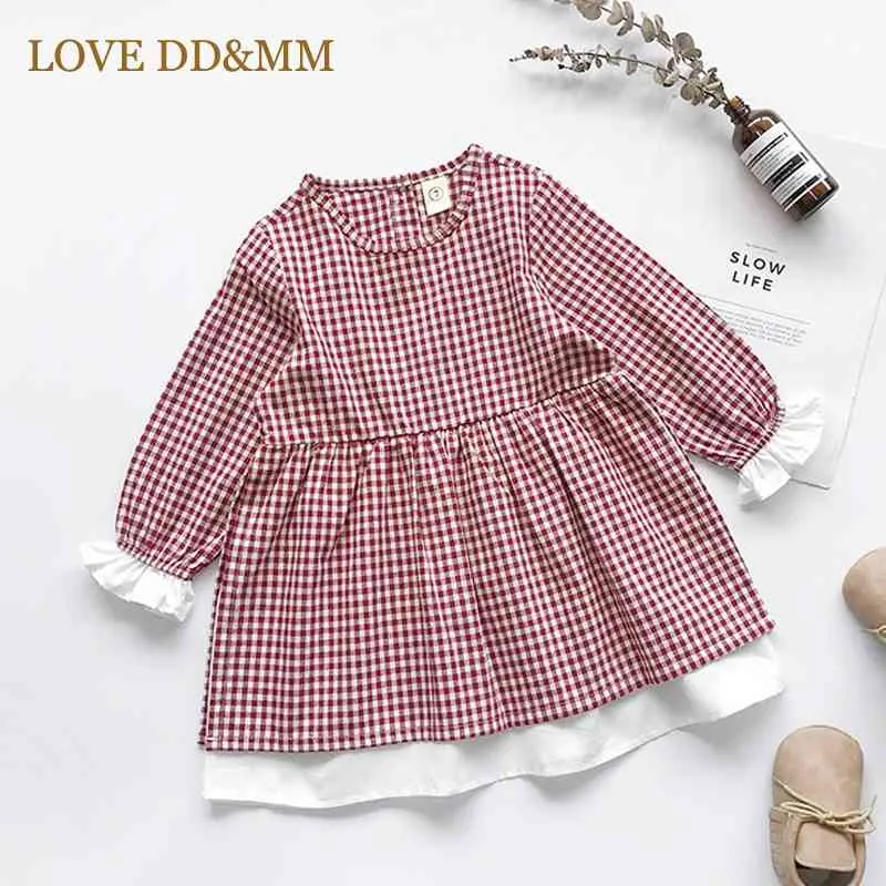 LOVE DDMM Filles Robes Vêtements pour enfants Porter Sweet Plate Princesse Enfants Robes pour filles Vêtements Costume 210715