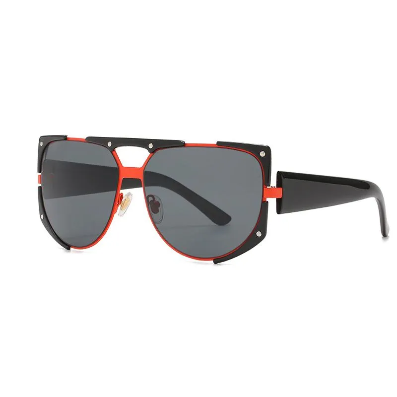 Sunglasses 2021 Fashion Oval Women Men Gradients Lens Frame Quality