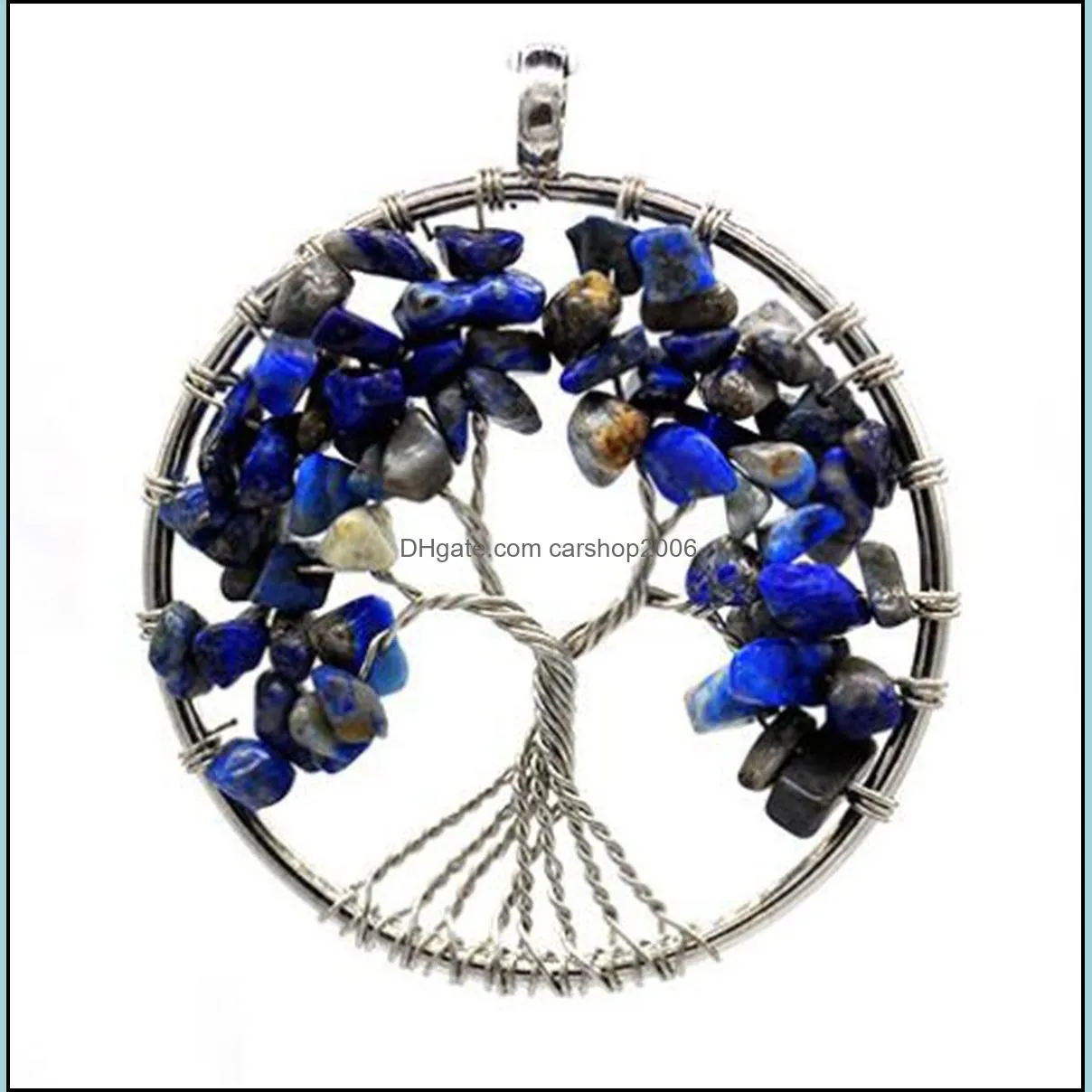 Round pendant silver tree roots spread out women`s popular multi-purpose wild accessories