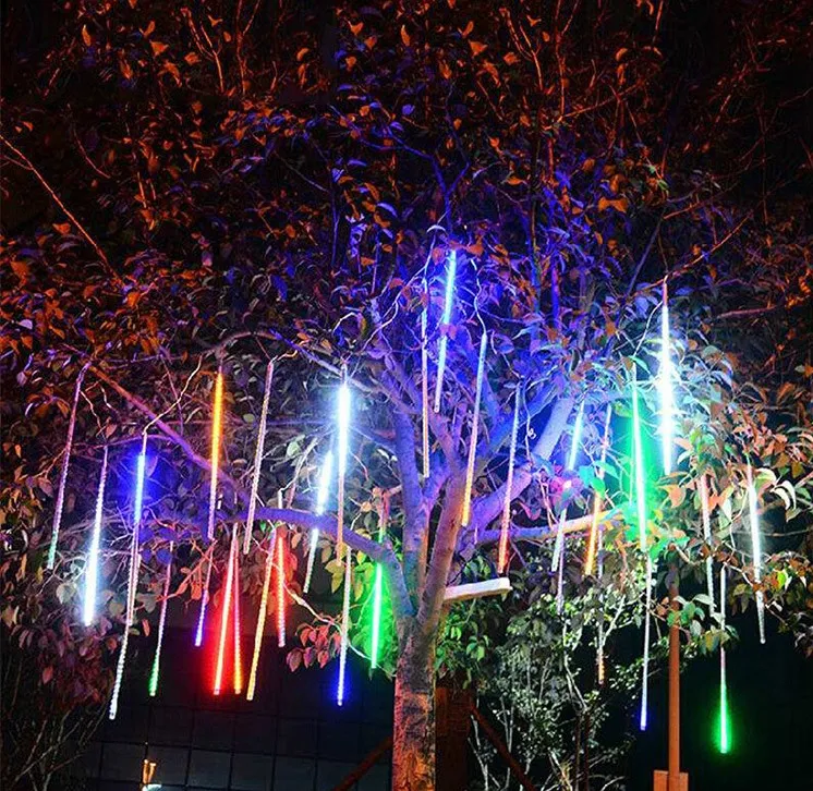 Grand gros 60 ~ 100cm Meteor Rain Light Christmas OrnamentLight Fée Mariage Flash LED