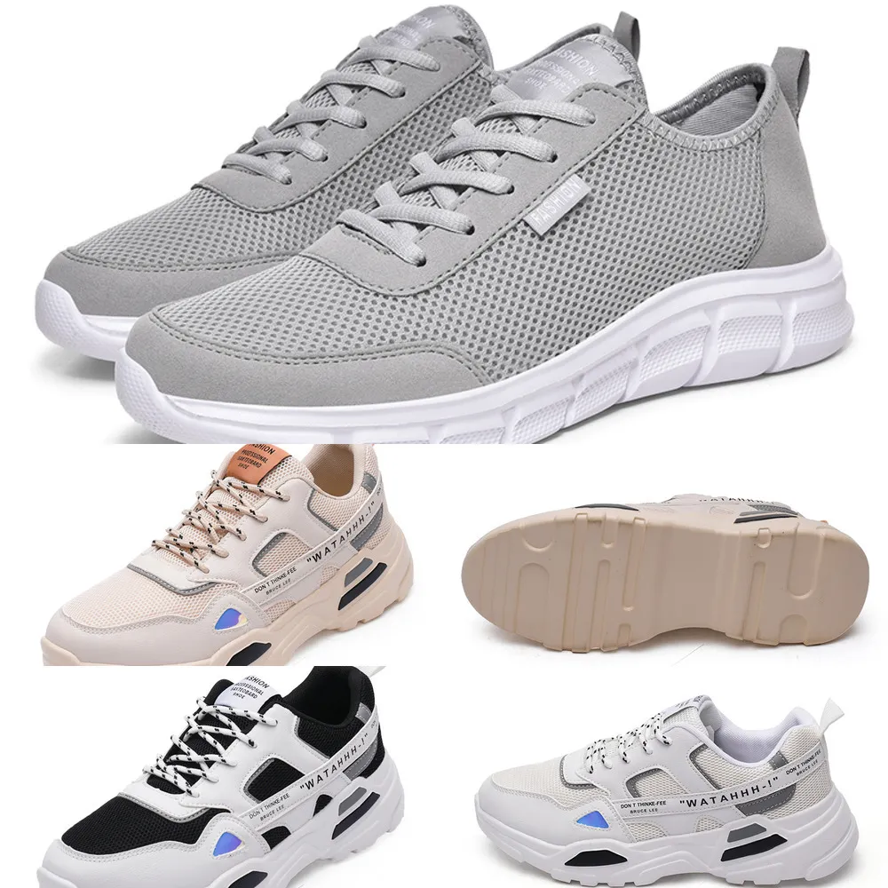 9NXC casual running shoes Comfortable men A deeps breathablesolid grey Beige women Accessories good quality Sport summer Fashion walking shoe