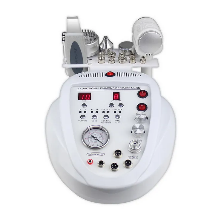 Machine de microdermabrasion de dermabrasion de diamant de marteau chaud et froid d'épurateur de peau ultrasonique 5 en 1 pour la machine de beauté de salon anti-rides de rajeunissement de la peau