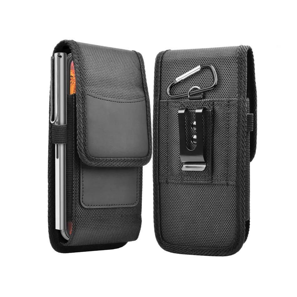 Clipe de cinto universal casos coldre de telefone para iphone 15 pro max huawei xiaomi redmi nota 9 9s samsung cartão bolsa oxford capa saco