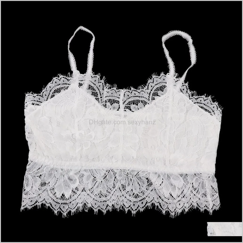 fashion women floral lace bralette, comfort wire crop top bra, breathable & elegant