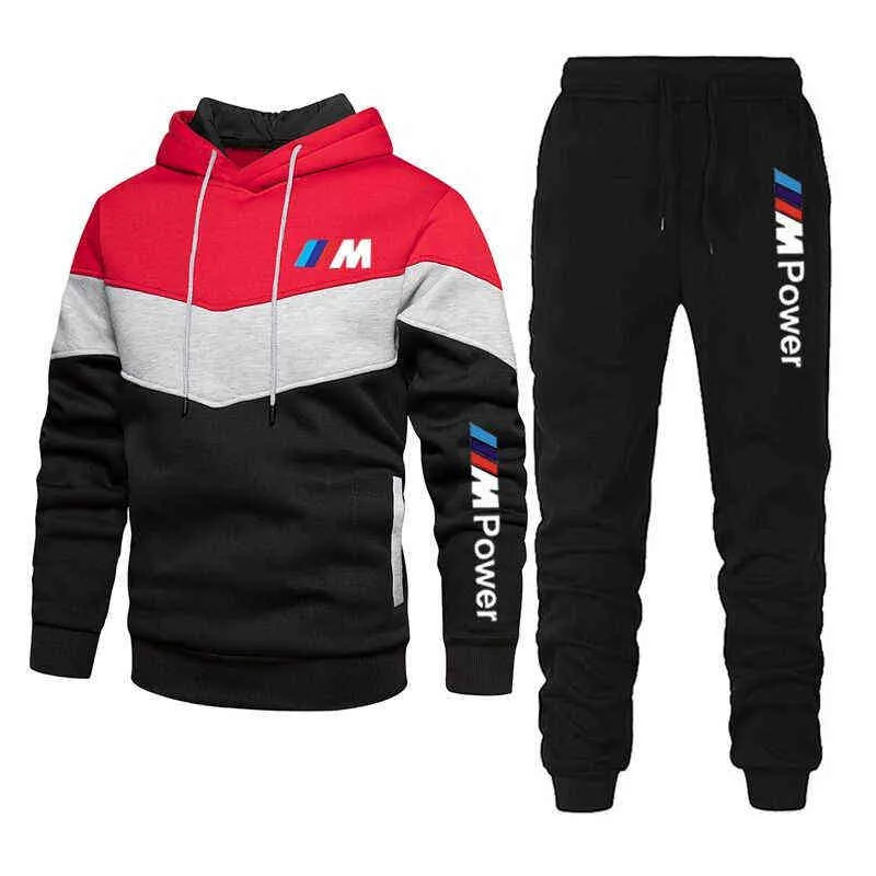 Marque de vêtements de sport en relief pour hommes, sweats à capuche et pantalons, vêtements de sport, BMW, automne et hiver, nouveauté G1217