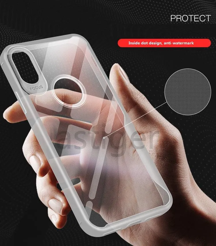 Mobiele telefoon gevallen Clear Transparent Mobile TPU Case Cover voor iPhone 11 Pro XR XS MAX X 6S 7 8 Plus Samsung S20 Ultra A71 A51 A11 A31 A70S