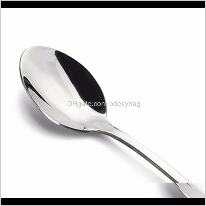 stainless steel long handle spoon coffee latte ice cream soda sundae cocktail scoop kitchen home coffee spoons