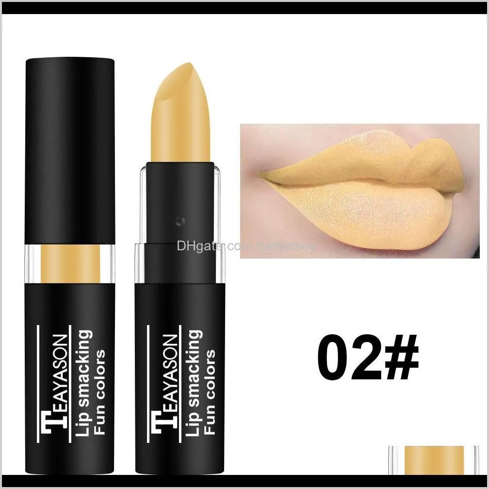 lipstick white nude color vampire olive green black purple halloween creative makeup retro