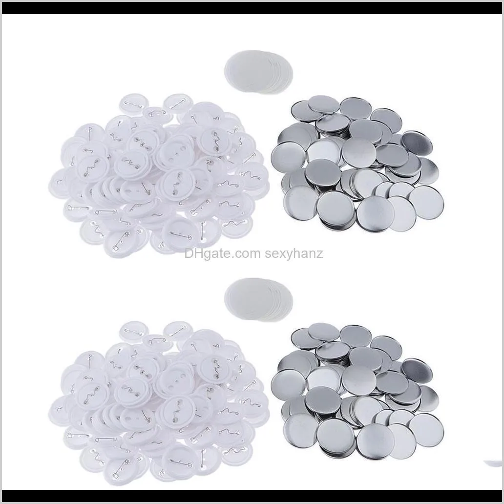 200-packs 44mm blank badges & buttons parts for badge & button making machine