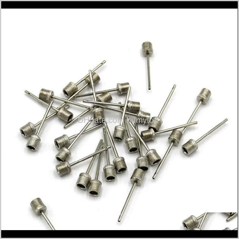 300/set new usa ball inflating inflation inflatable pump universal needles for football basketball soccer air valve adaptor pins