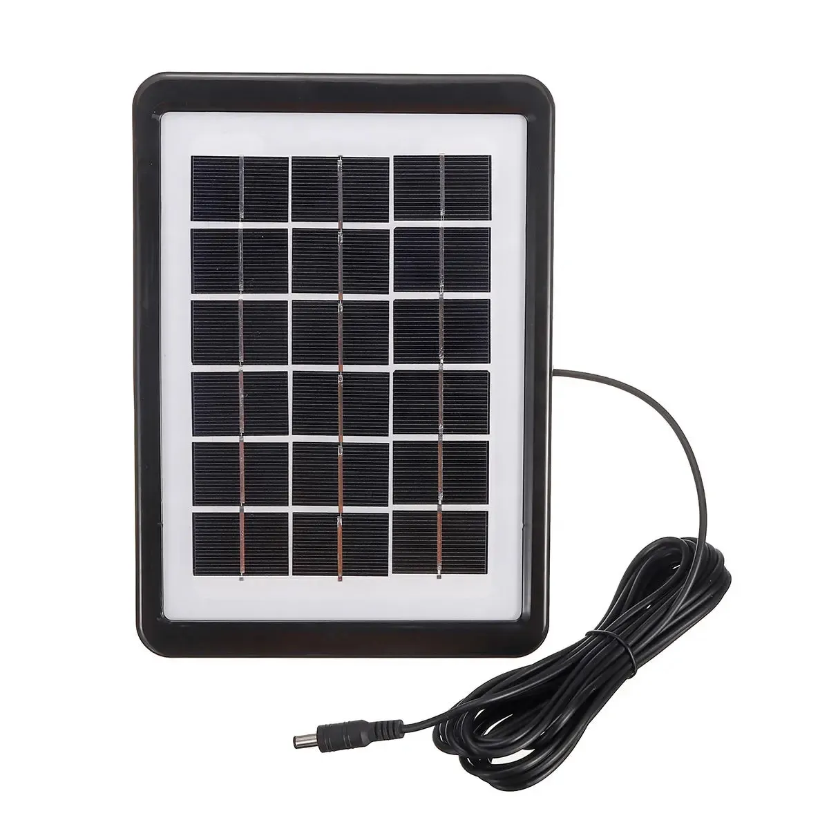 3W 6V Solar Panel Storage Generator LED Light USB Charger System Emergency Lamp - EU Plug