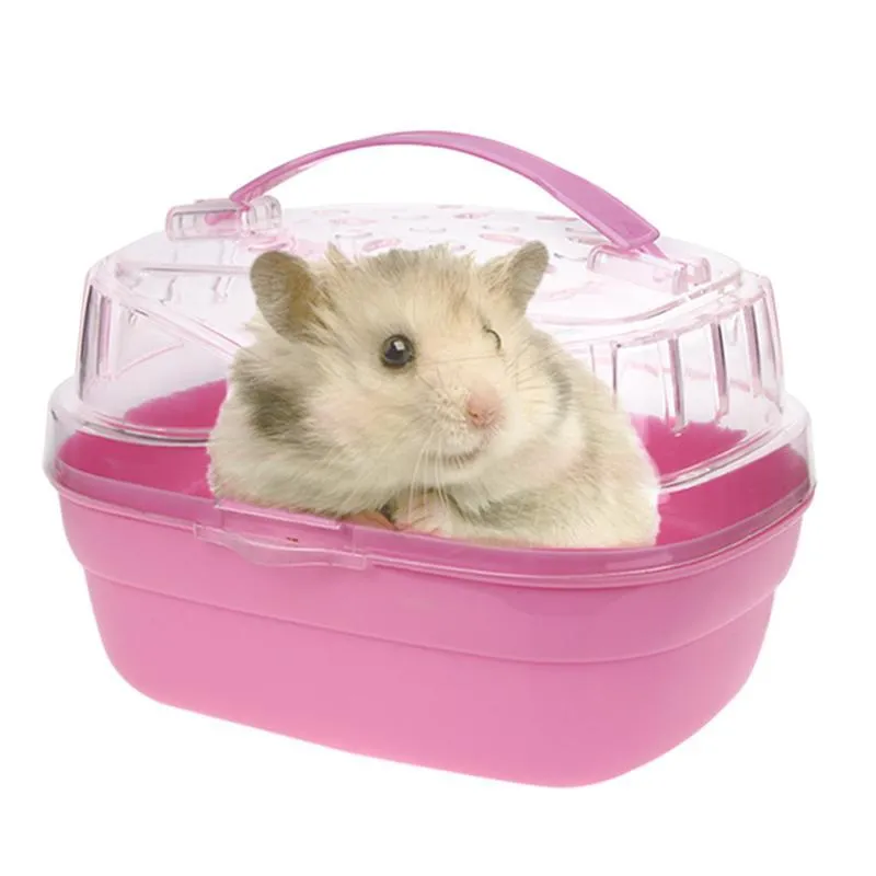 Cajas De Almacenamiento BINS Luoem Portátil Pet Hamster Cause Casa De