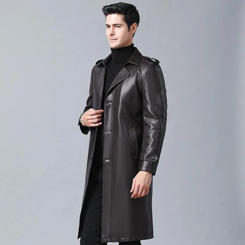 Mens leather sales jacket xxxl