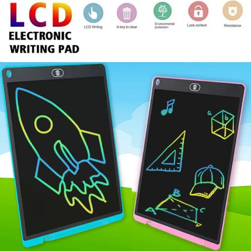 Tablette de dessin d'écriture créative 12 pouces bloc-notes couleur LCD tableau d'écriture graphique pour l'éducation entreprise vendeur d'usine