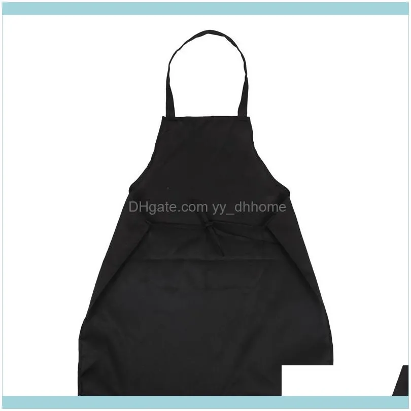 JEYL Unisex 2 Pocket Black Kitchen Apron Bib, One Size in Medium1
