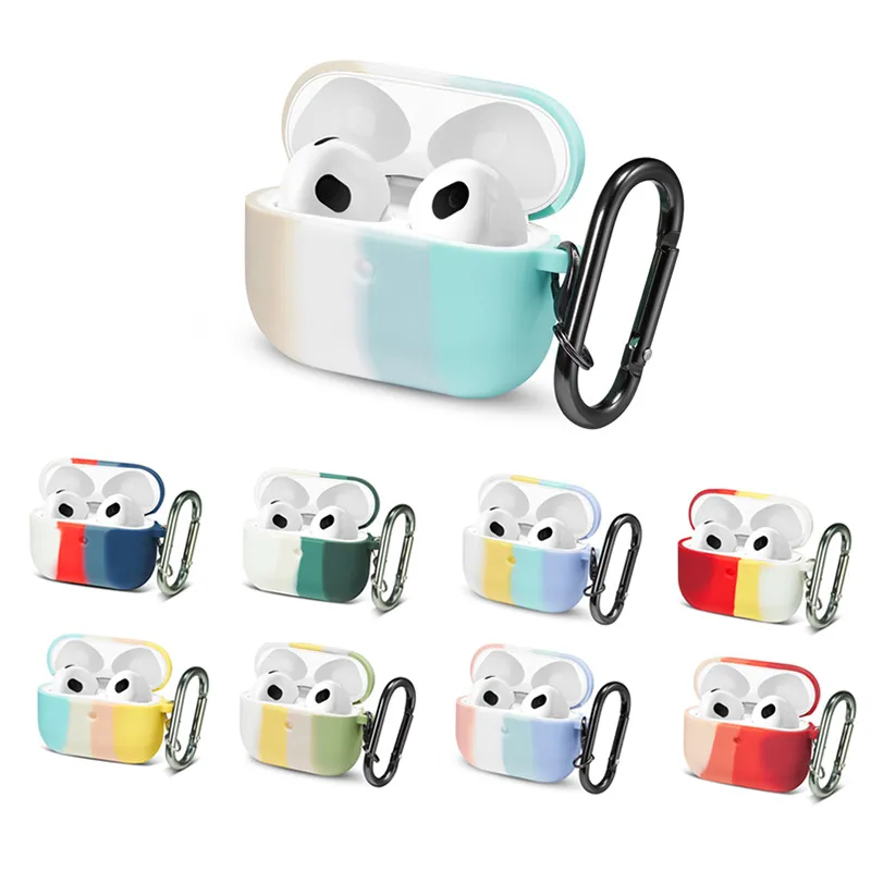 Accessori per cuffie Custodie per auricolari per Apple Airpods 3 Custodia protettiva per auricolari multicolori