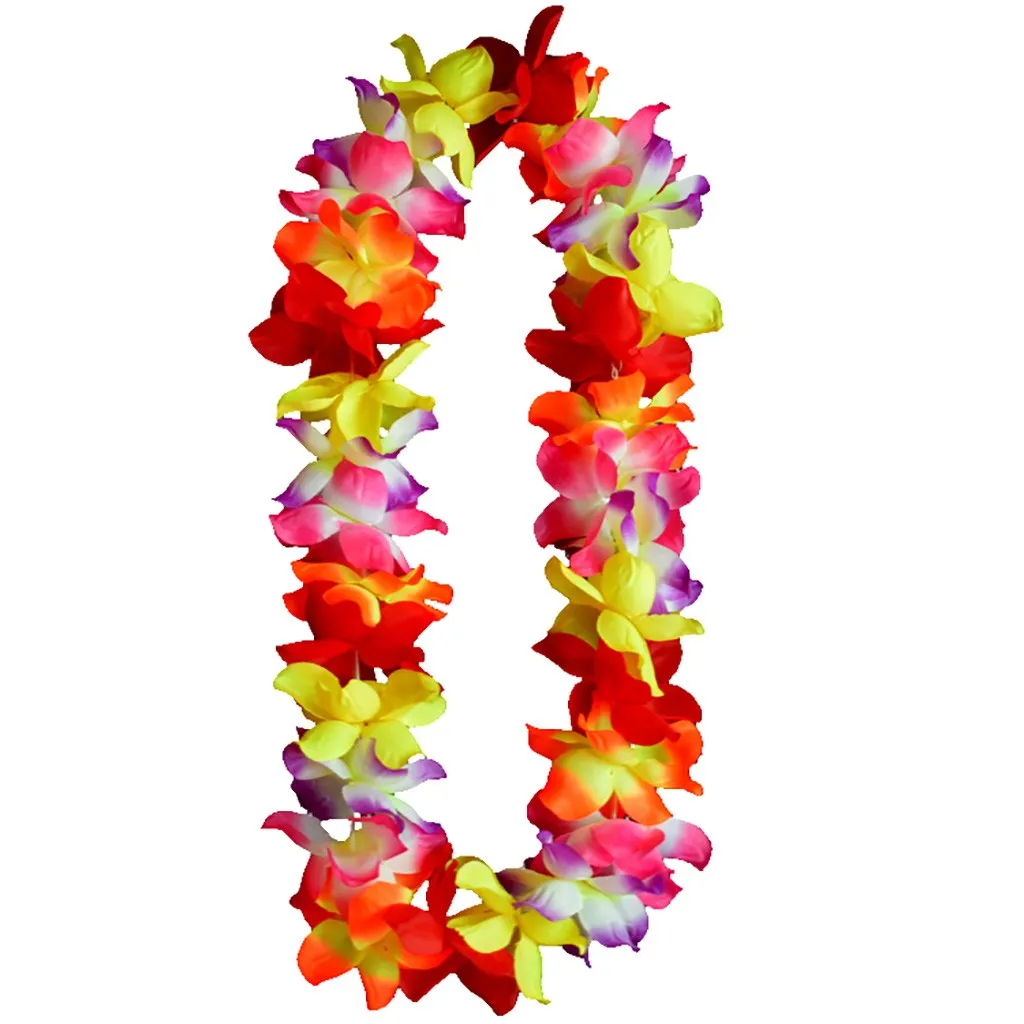 Kit Costume Hawaiano 9 Pezzi | Gonna Hula, Collane Fiori, Occhiali Ananas - Feste Tropicali - Foto 8