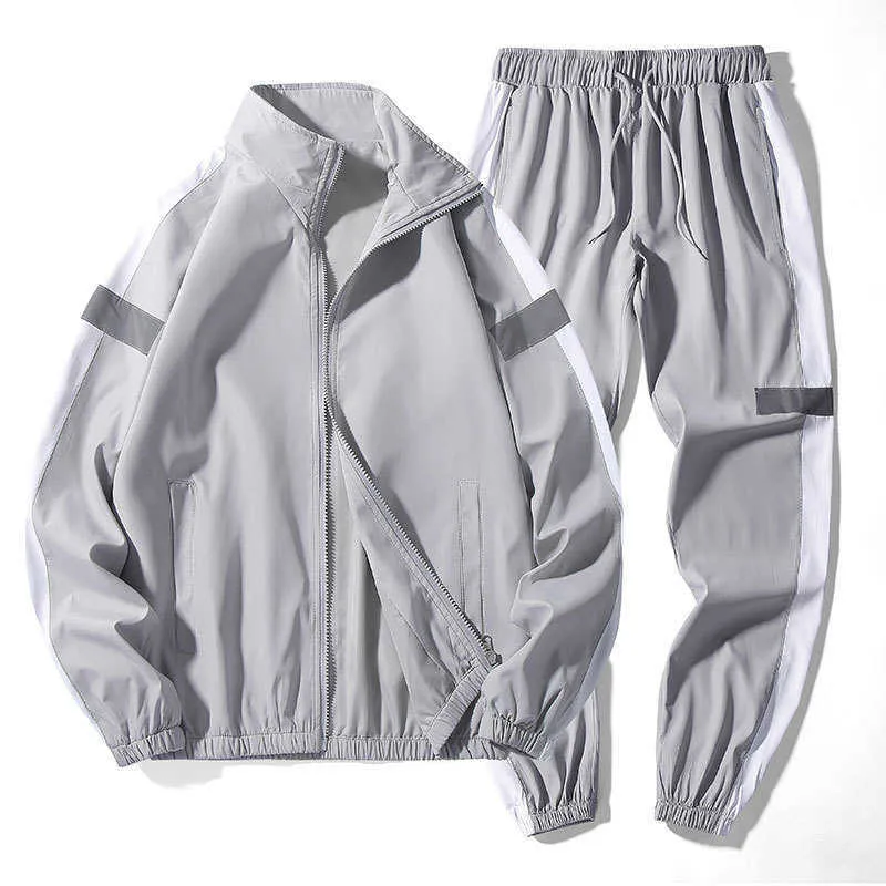 Grey reflective tracksuit 2025