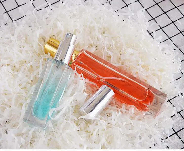 Bouteille de parfum en verre coloré portable Bouteilles de parfum en verre 50ML