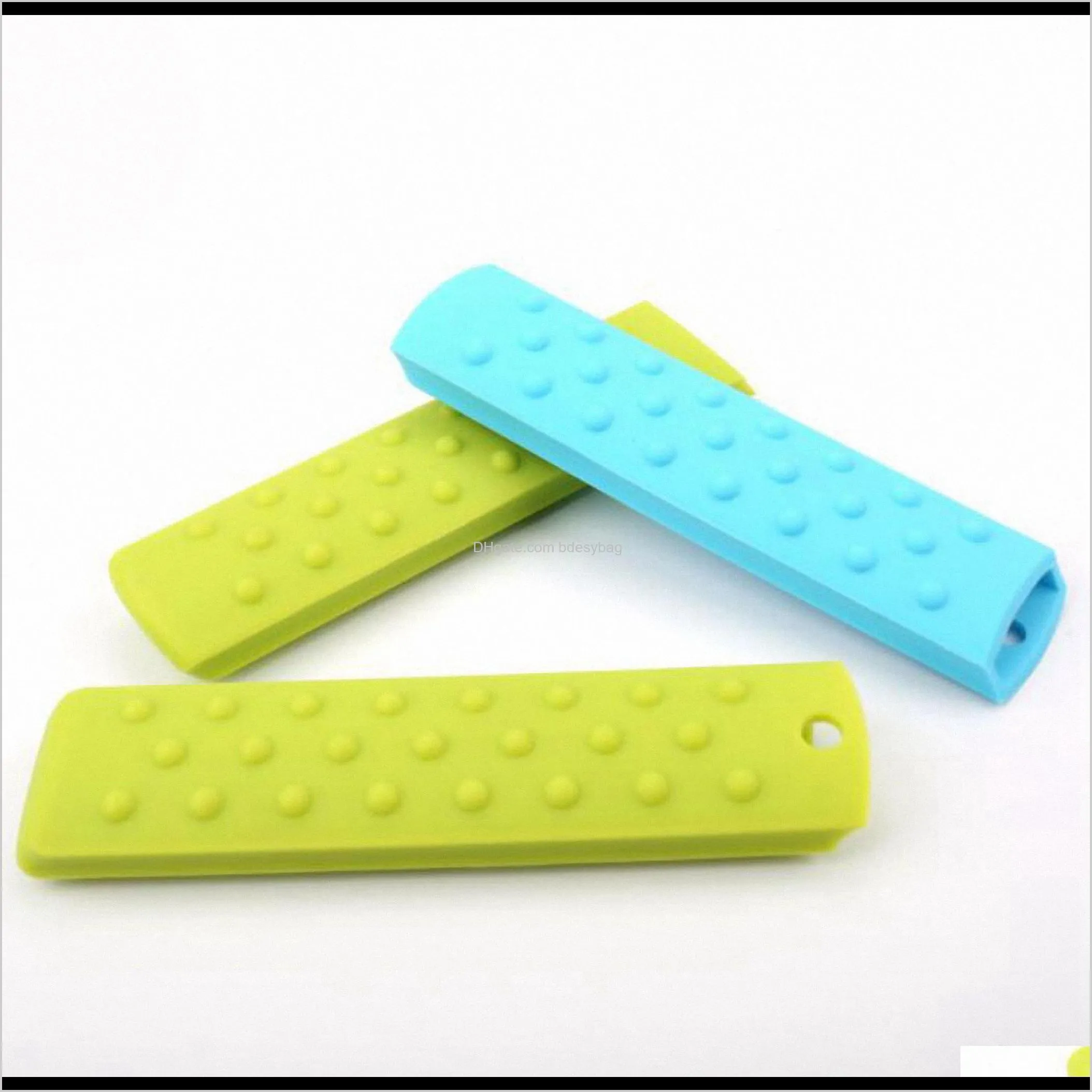 kinds silicone pot pan handle holder heat resistant anti skid anti hot protector brand new drop shiipping