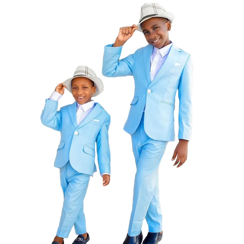 Costume Formel Bleu Ciel Pour Garçon Smoking De Dîner Pour