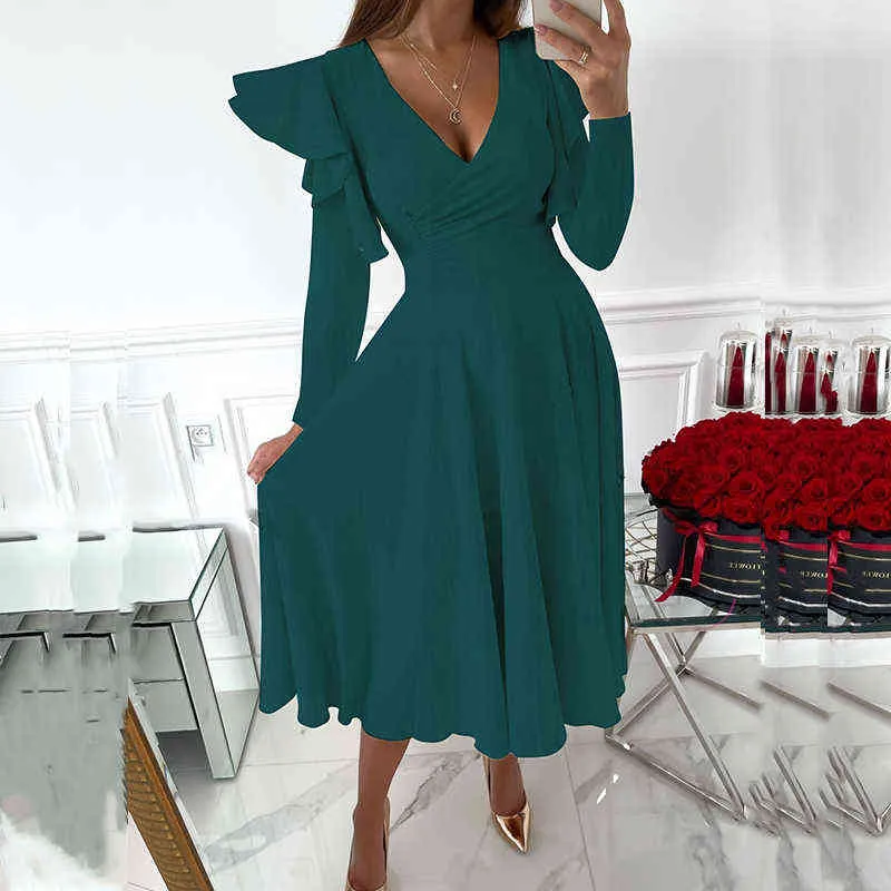 Mid length cocktail dress with sleeves hotsell