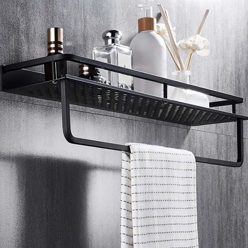 bathroom shelves Bathroom shelf in the bathroom organizer Shower Shampoo Soap dish storage Rack Wall Mounted Decorative Corn X0715